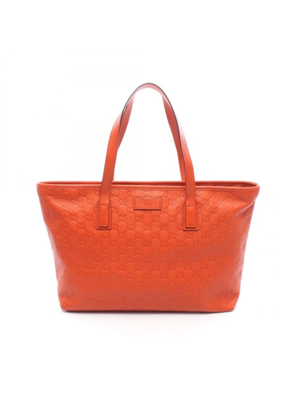 Gucci Tote Bag Guccissima Orange Leather